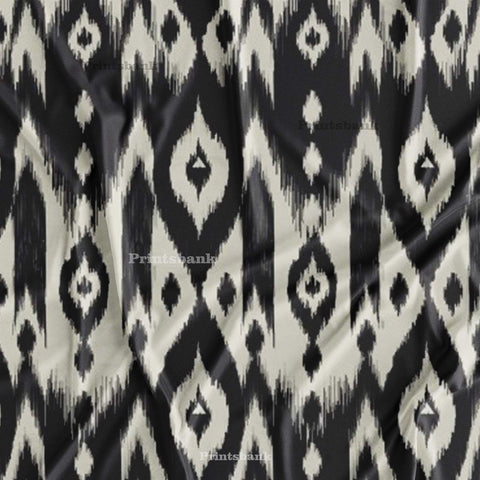 Premium Digital Ikat Print Fabric