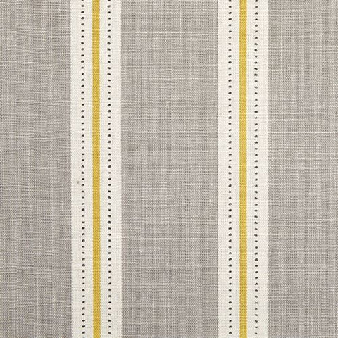 Coffee Yellow color Stripe Printed Fabric Material